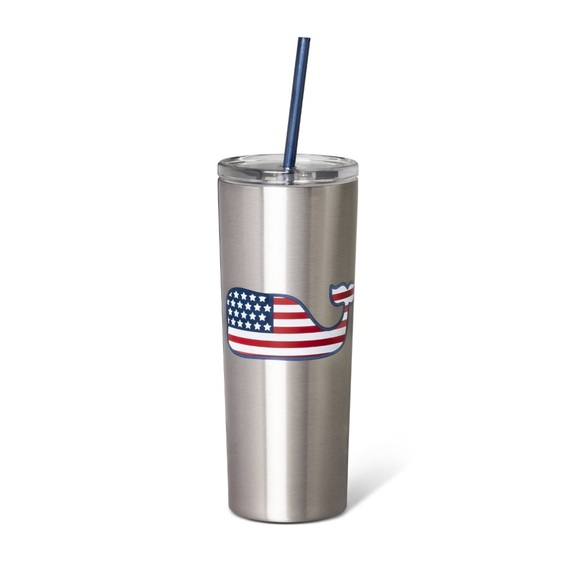 Vineyard Vines for Target Flag Whale Tumbler Cup